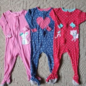 Lot of Carter's pajamas